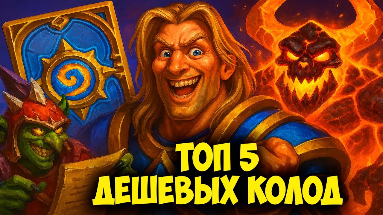 ТОП-5 ЛУЧШИХ ДЕШЁВЫХ КОЛОД в Hearthstone - Это ТИР-1!