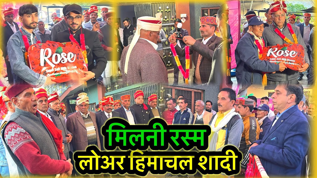 Milini ceremony lower himachal marriage #milni #marrige #himachal marriage #shadi me milni 