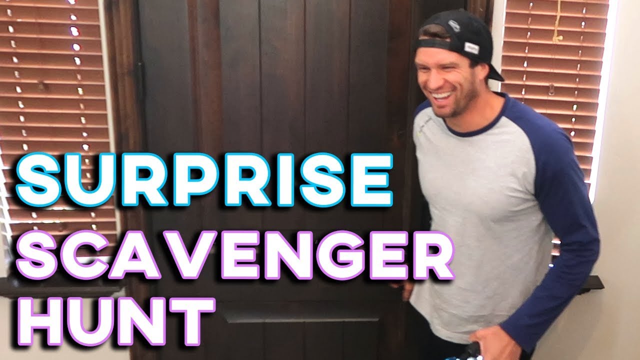 SURPRISE SCAVENGER HUNT | HUSBAND RETURNS HOME