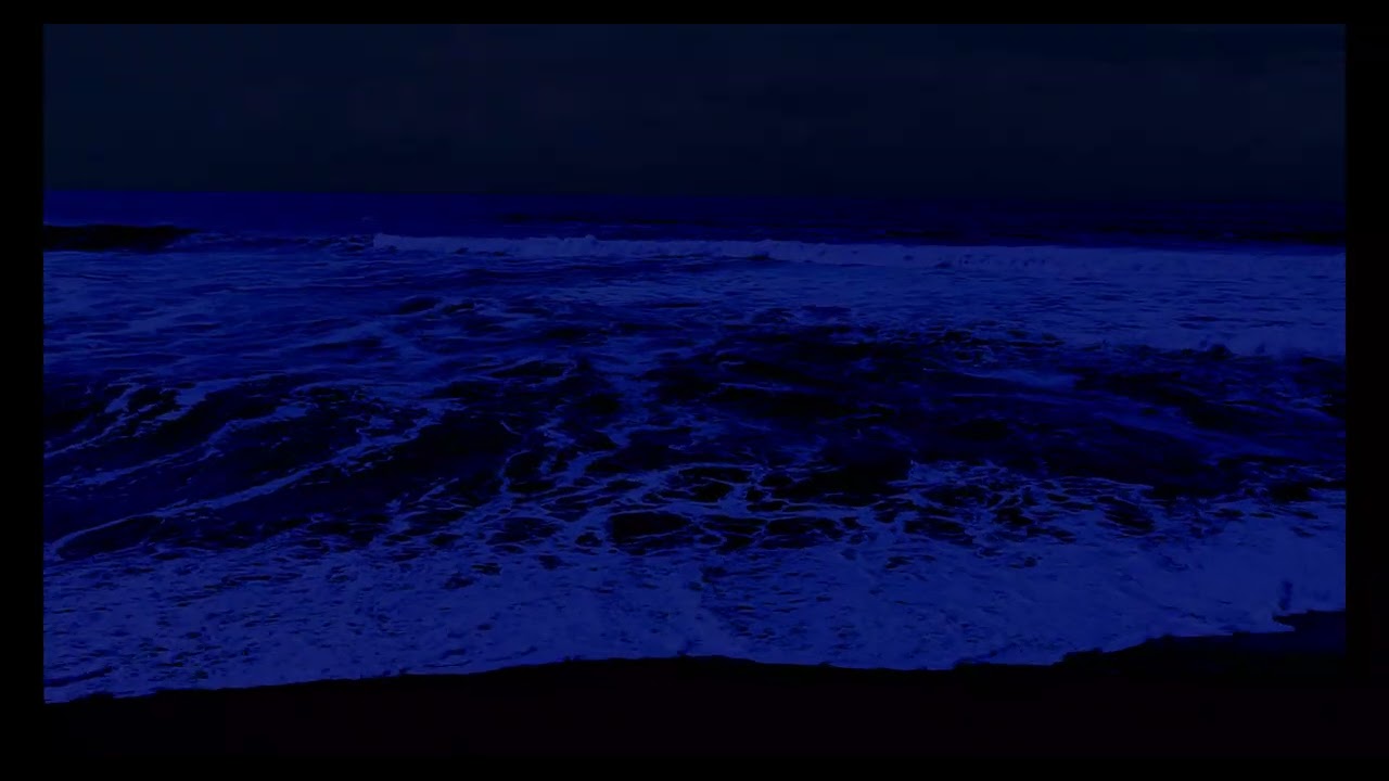 Soothing Ocean Waves for Deep Sleeping 💤 For Insomnia: Dark Ocean Waves for Fast Sleep Relief