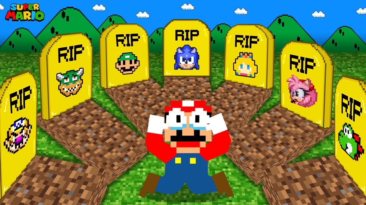 Mario R.I.P All Team: Sorry Sonic, Luigi and Peach...Please Comeback | Game Animation