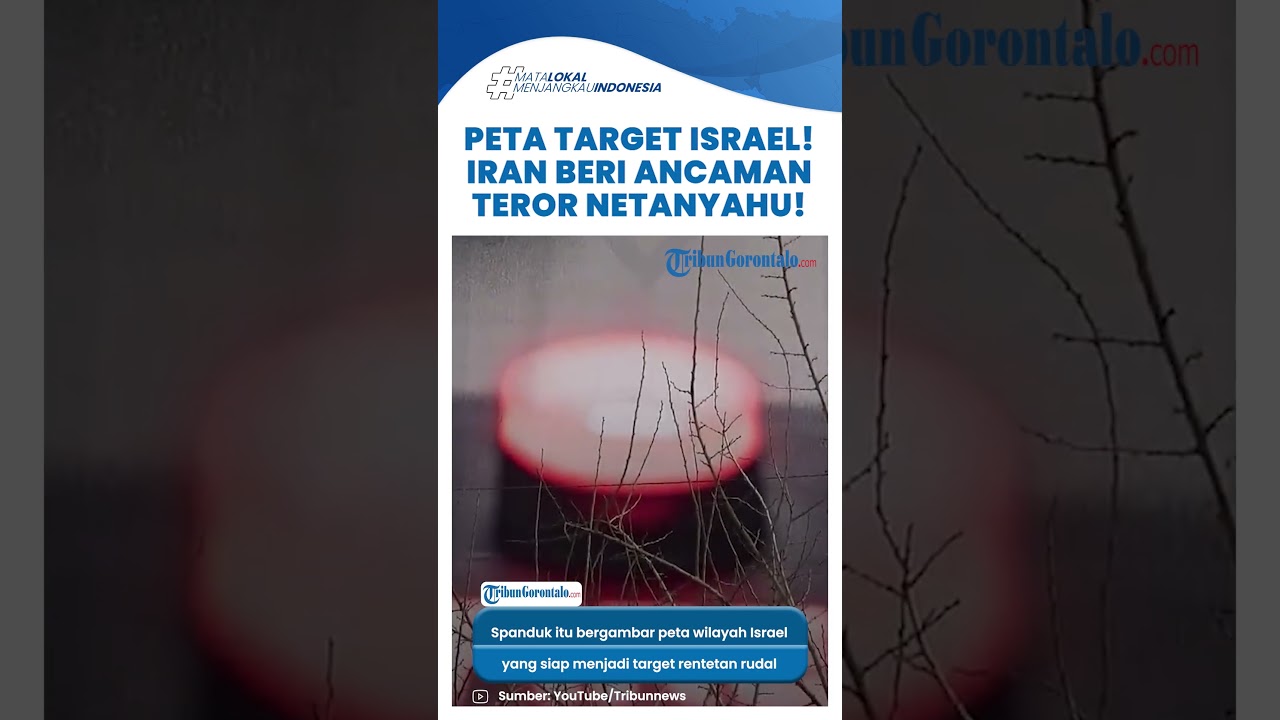 Konflik Memanas! Iran Pasang Spanduk Ancaman Rudal ke Israel Jelang Netanyahu Temui Trump