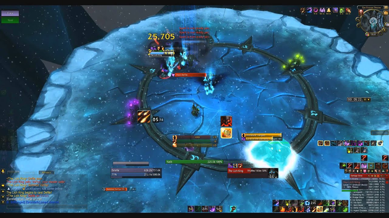 World First Warlock Solo: Evrelia vs The Lich King 25 Heroic