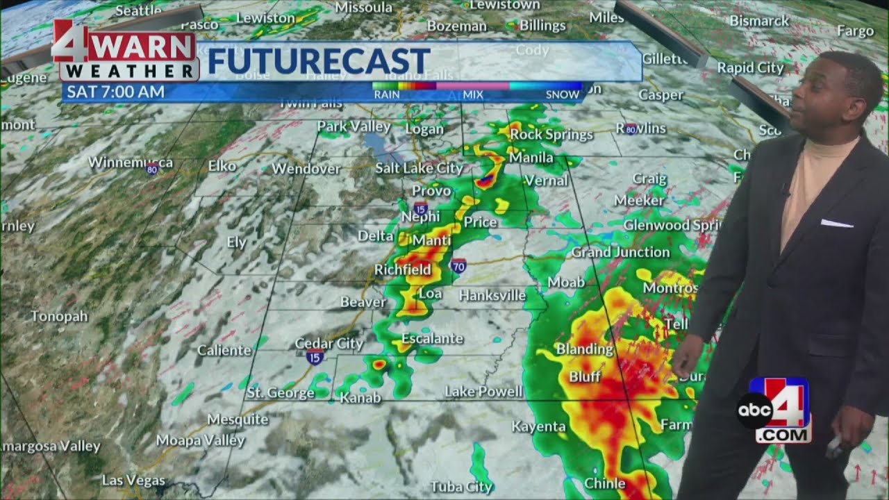 The flood threat continues for Utah through Saturday evening, as more waves of showers and storms ar