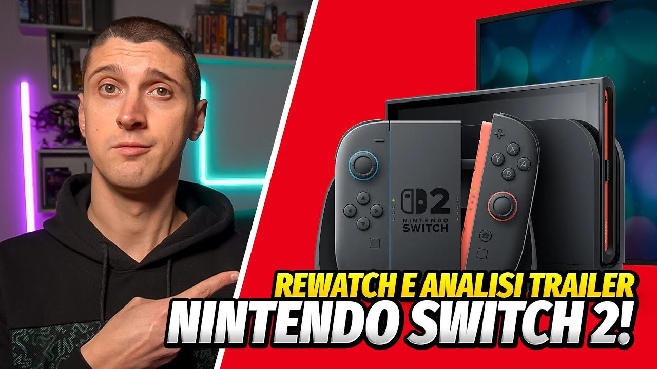 REWATCH e ANALISI del trailer di Nintendo Switch 2! - Poche sorprese, ma che gioia!