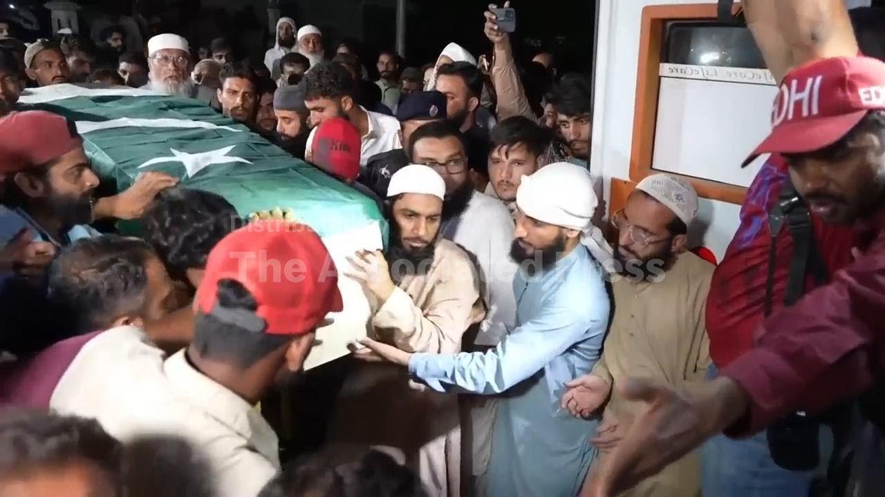 Funeral in Karachi for Pakistani national killed in strike on Iranian port