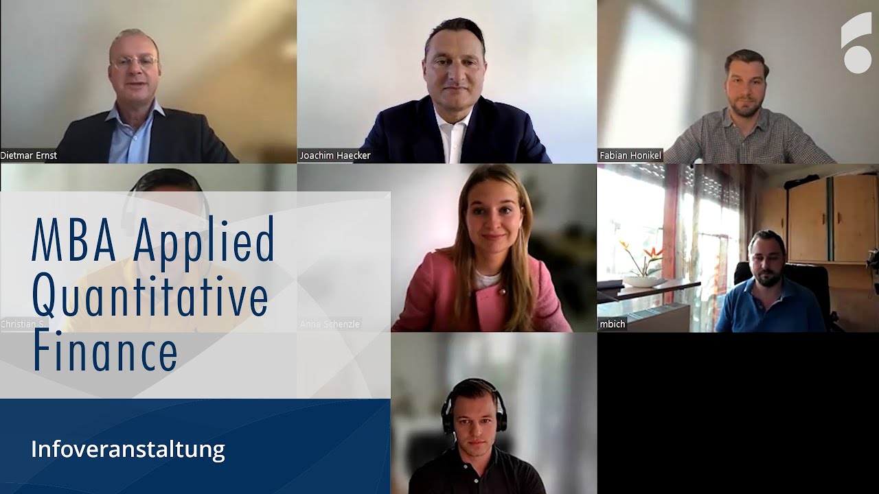 MBA Applied Quantitative Finance I Infoabend