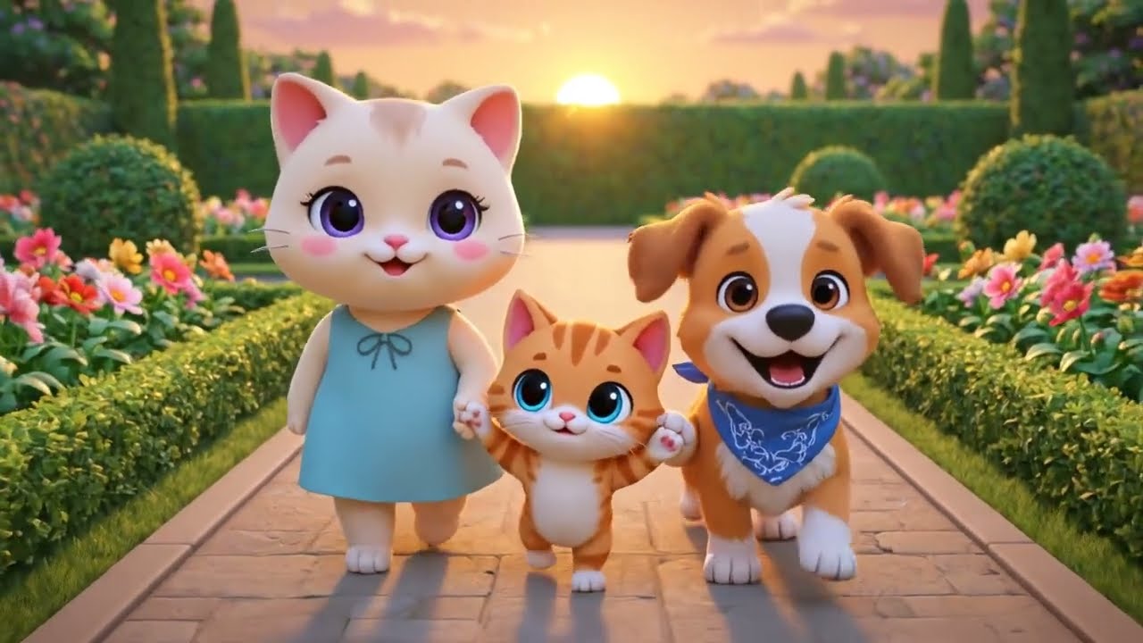 ''Mimi's cat Family Helps the Neighbors Tidy Up the Garden.''