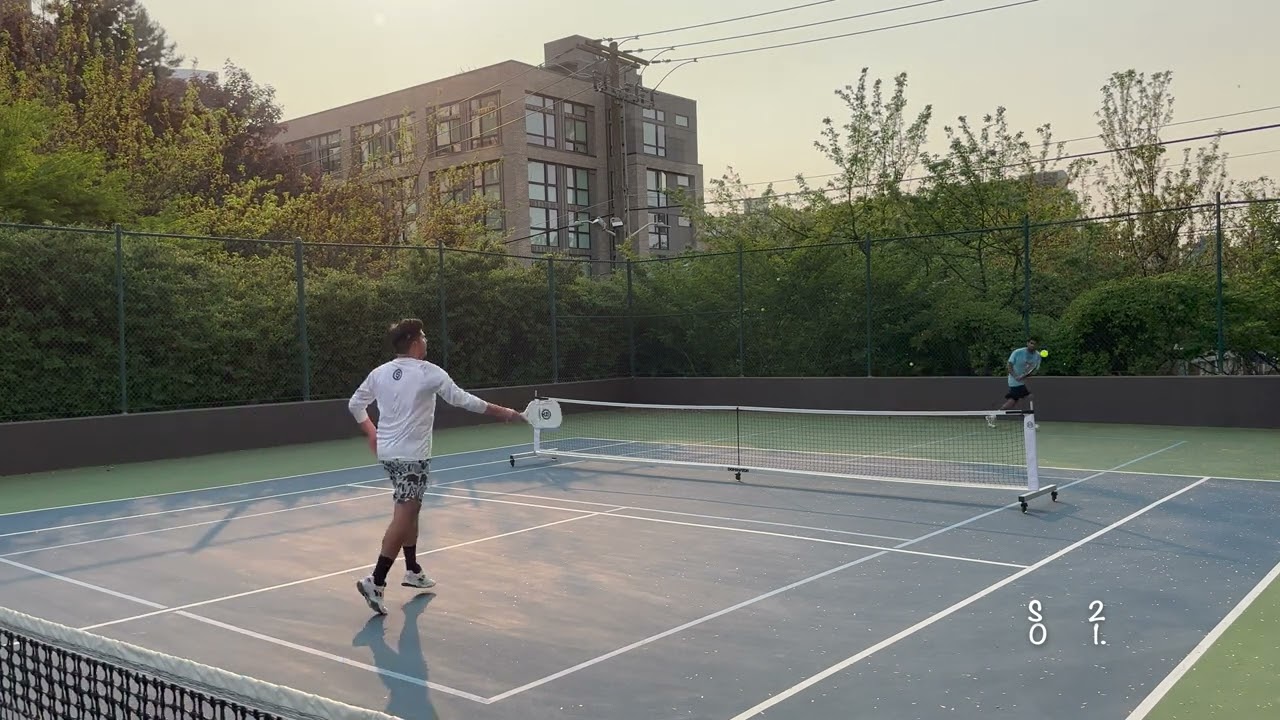 Pickleball Singles  4.5 vs 5.0 in 4K