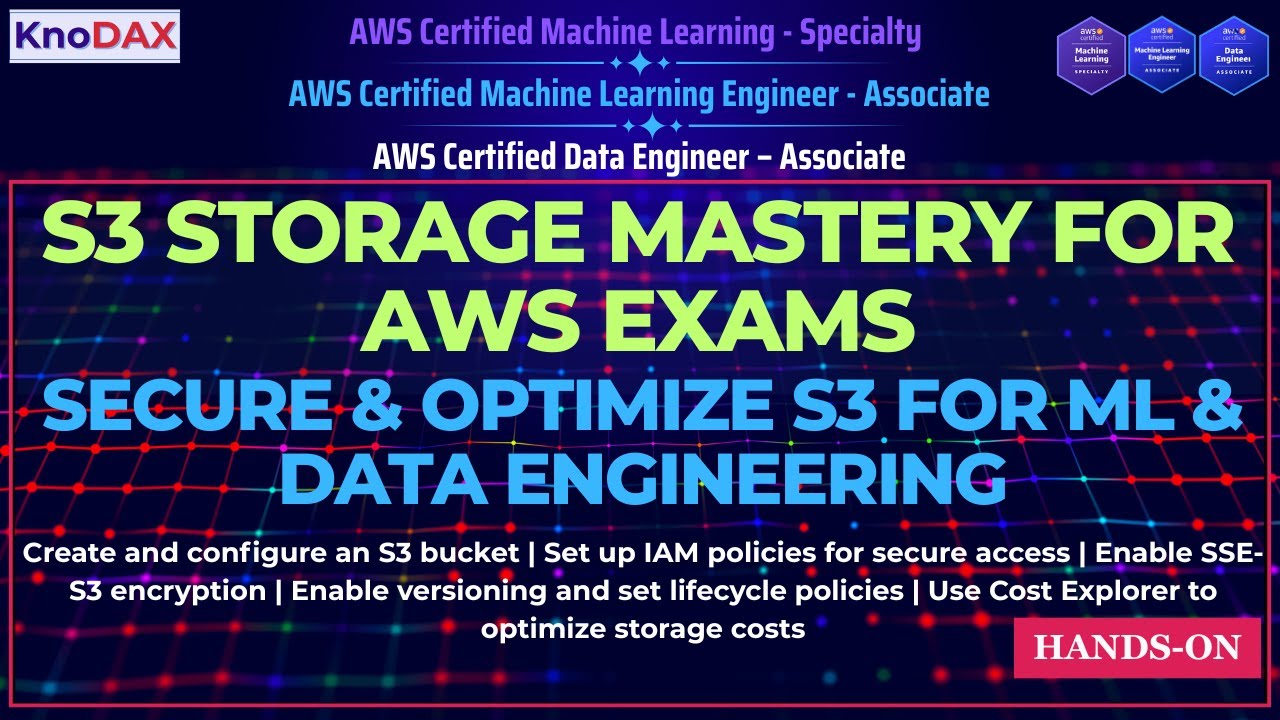 Учебное пособие по AWS S3: защита, шифрование и оптимизация хранилища данных (пошаговое практичес...