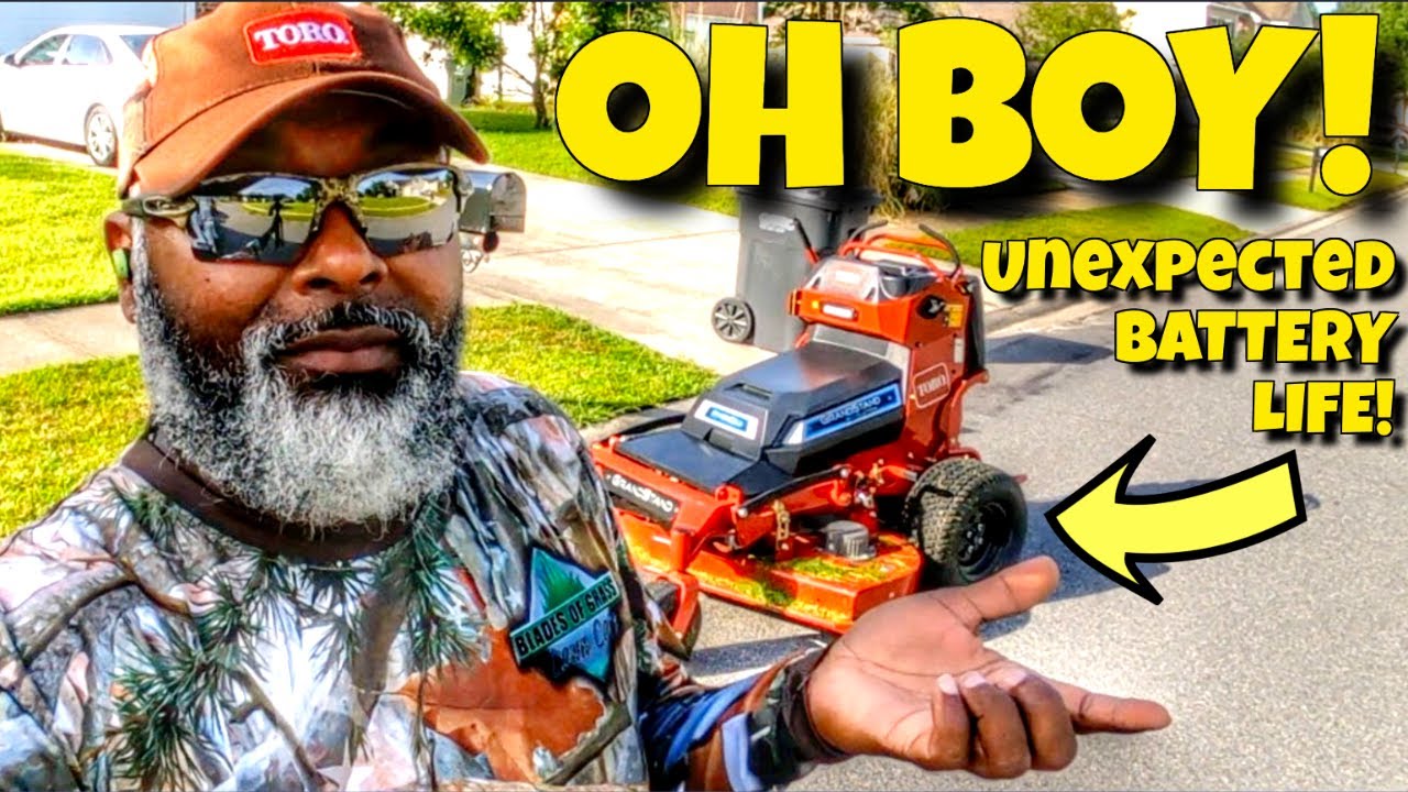 The ALL ELECTRIC TORO Revolution Series GrandStand Lawn Mower Battery Life will SHOCK YOU!