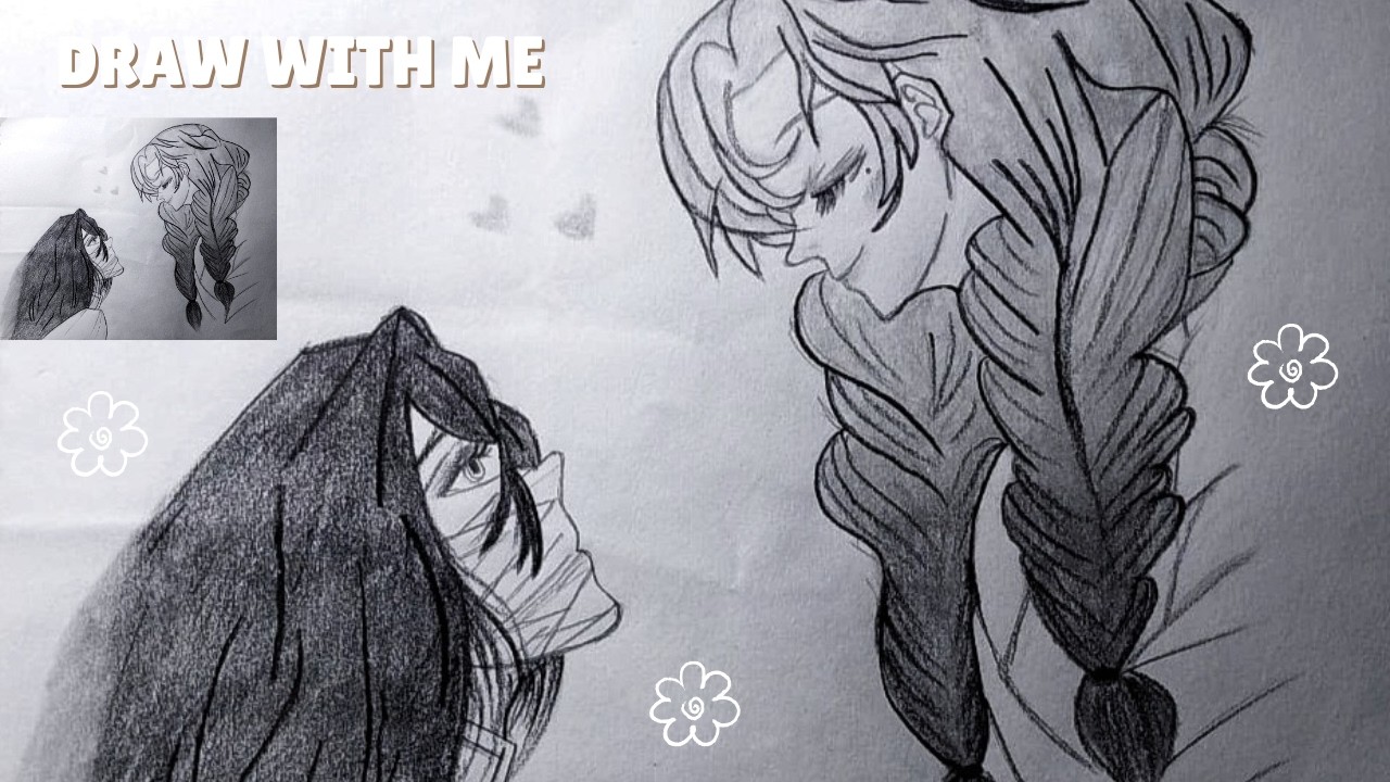 How to Draw Mitsuri & Obanai from Demon Slayer | Step-by-Step Pencil Tutorial | ArtBook By Rabbia