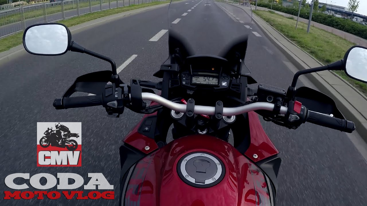 Honda VFR1200X Crosstourer DCT ABS vs city (daily traffic) + stock exhaust sound test ride - CMV