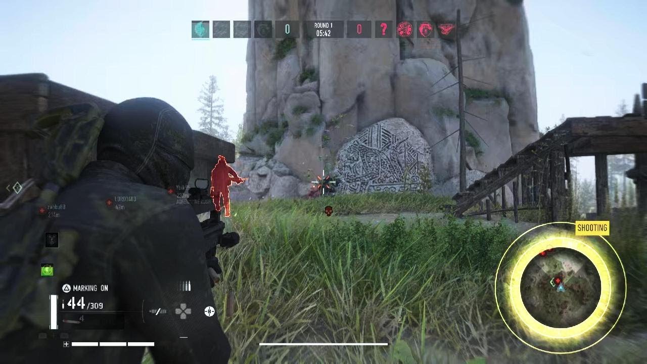 Tom Clancy’s Ghost Recon Breakpoint pvp action at Shrine with randoms