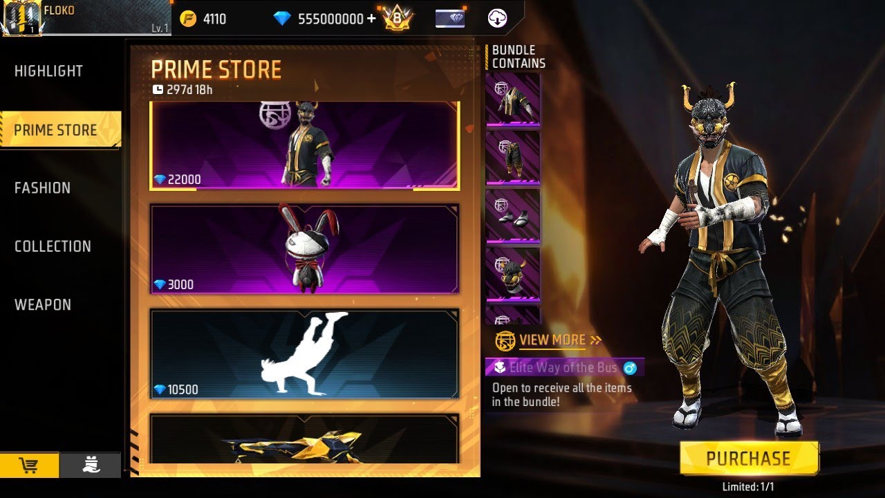 I spent 555.000.000💎 Noob to Pro 🤑💲 Account Lv. 1