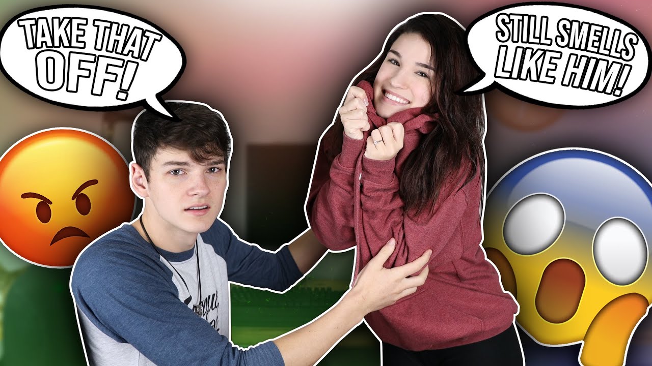 WEARING AN EX'S HOODIE TO SEE HOW MY FIANCE REACTS!