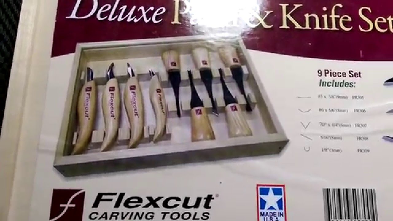 Flexcut deluxe knife and palm set with slip strop
