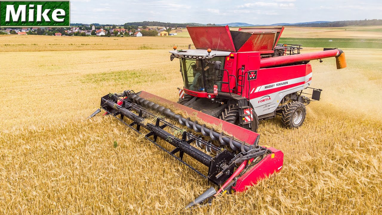 2020 | Massey Ferguson 9895 with Grain Harvest | Getreideernte | Sauerland.