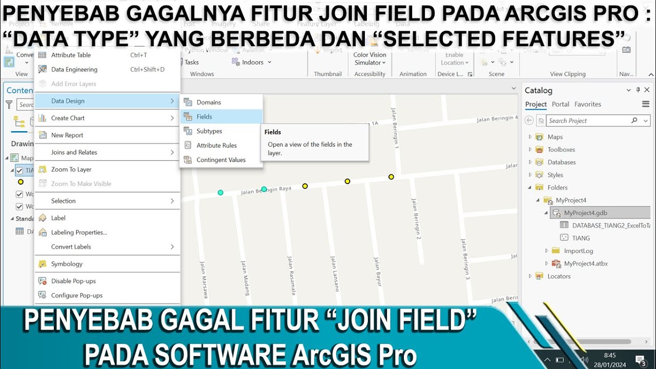 Penyebab Gagalnya Fitur JOIN FIELD pada ArcGIS Pro || Penggabungan Data || ArcGIS Pro || Data Type