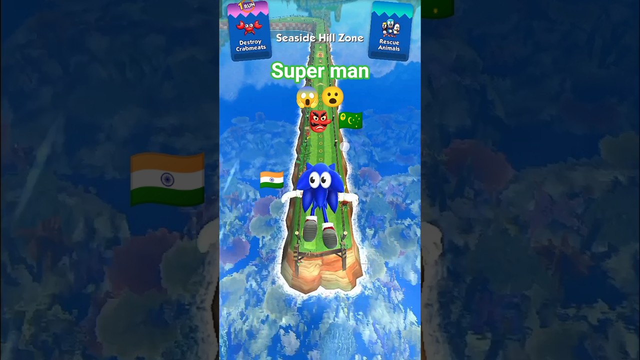 Sonic Dash 🌀 Super Speed #Running Challenge High Quality#Gameplay Sonic Run 3D 🏃💨 #gaming #sonicdash