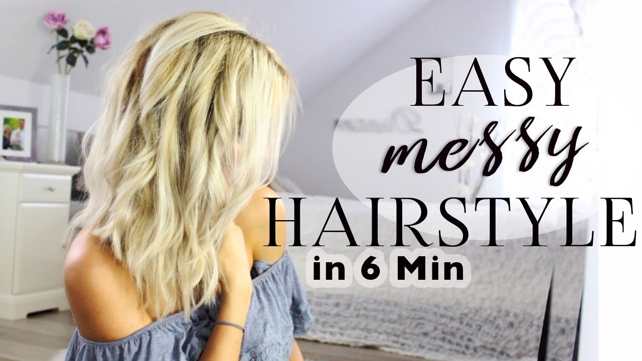 Haar Tutorial ♥  - So mache ich leichte Wellen in 6 Min !