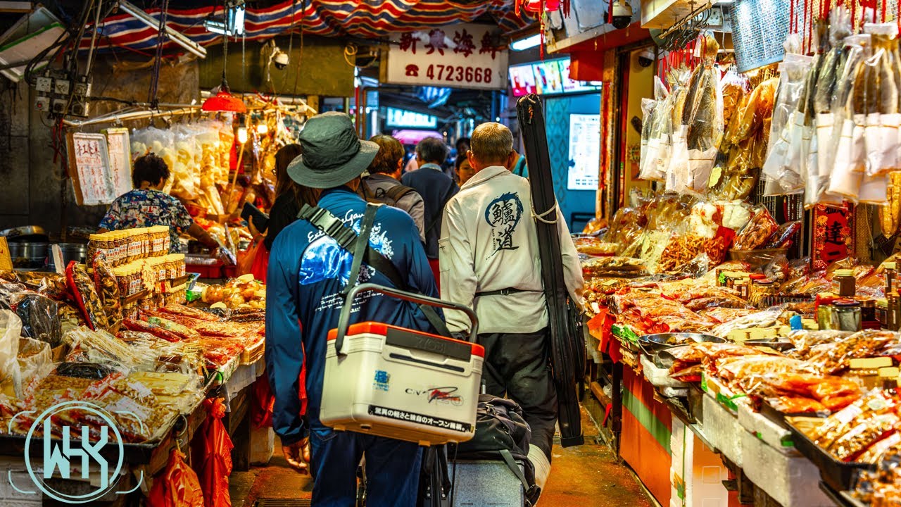 Fish Market at Hong Kong-Shenzhen Border [4K UHD Walk]