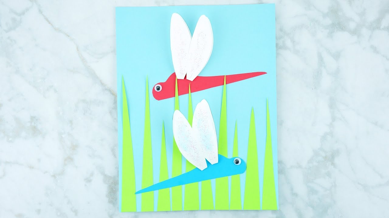 How to Make a Paper Dragonfly Craft
