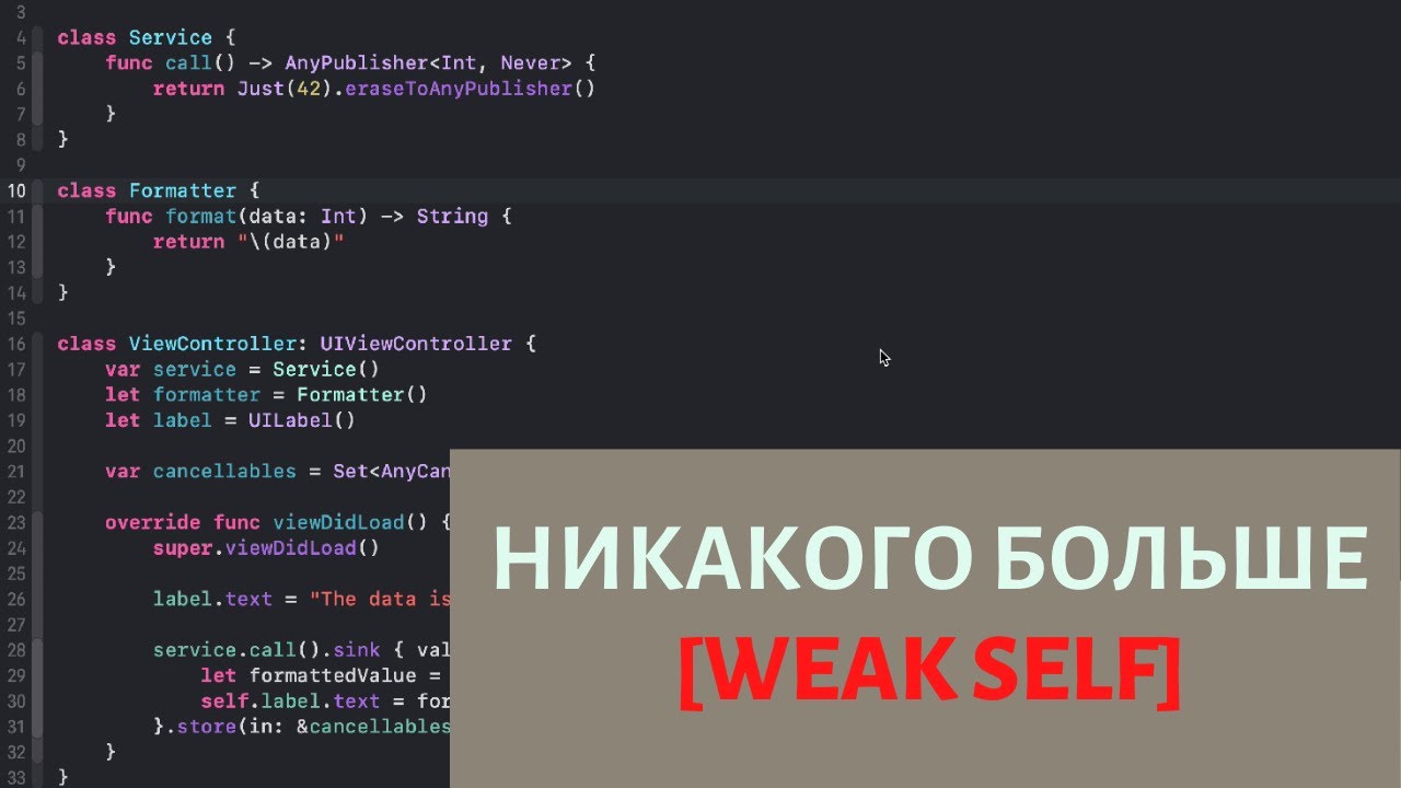 Хватит использовать [weak self]!