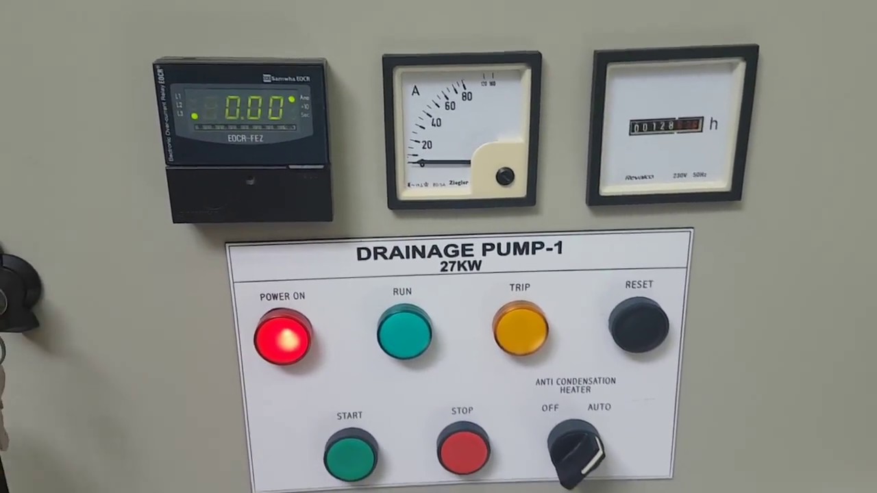 Water pump station - 100KW -motor control panel