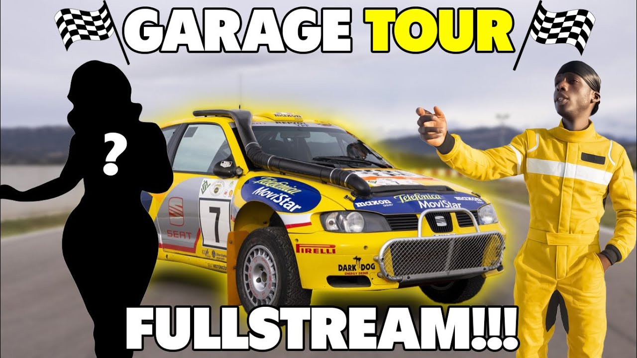 Safari rally garage  with a special guest !!!!