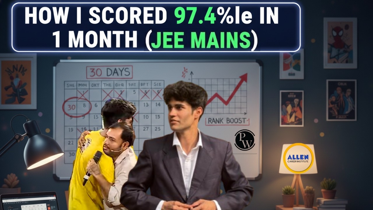How I Scored 97.4%ile in 1 MONTH🛑My JEE Mains EXACT Strategy Exposed | IIT Roorkee
