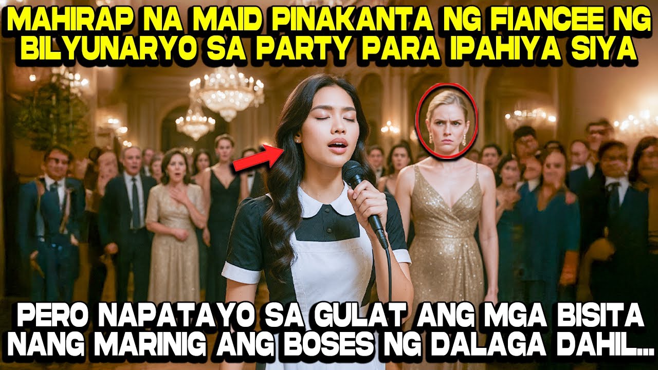 Mahirap na Maid Pinakanta ng Fiancee ng Bilyunaryo sa Party para ipahiya siya, Pero...