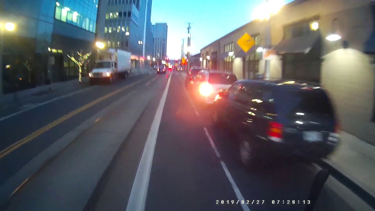 Early Morning Bike Commute, Portland, OR