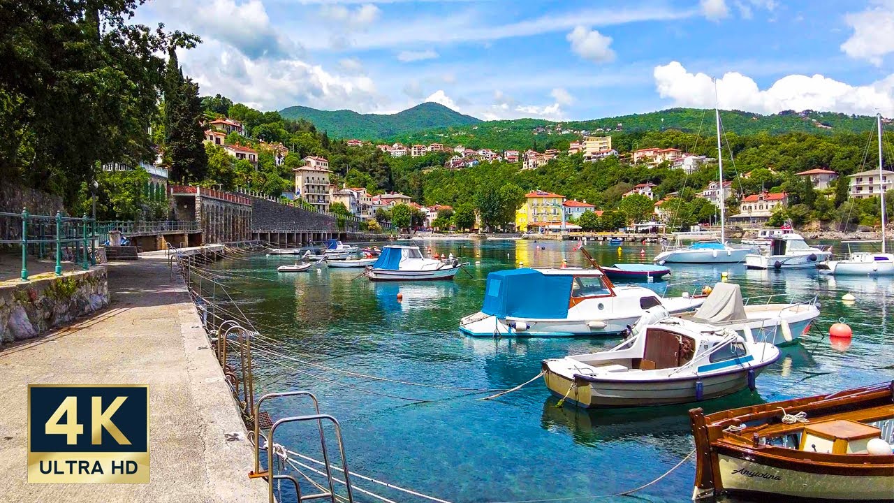 Ika Croatia 4K Istria Opatija Walking Tour 2023