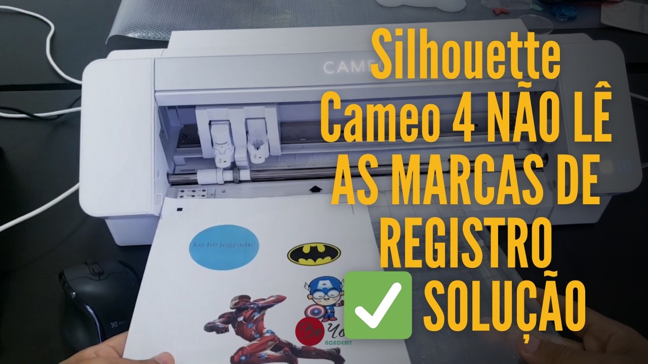 Silhouette Cameo 4 NÃO LÊ AS MARCAS DE REGISTRO | ✅ SOLUÇÃO | Imprimir e cortar