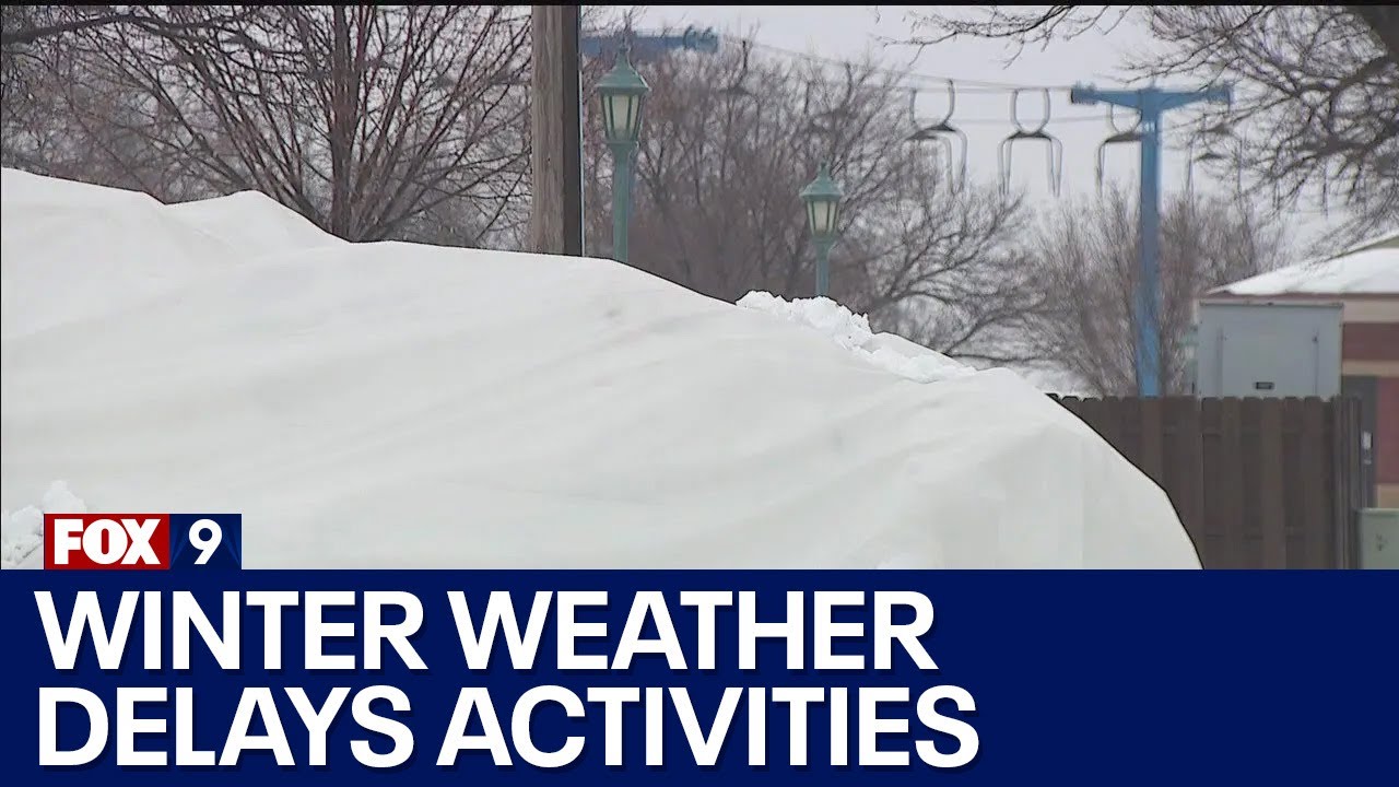 Monday rain puts a slight damper on winter activities in Minnesota