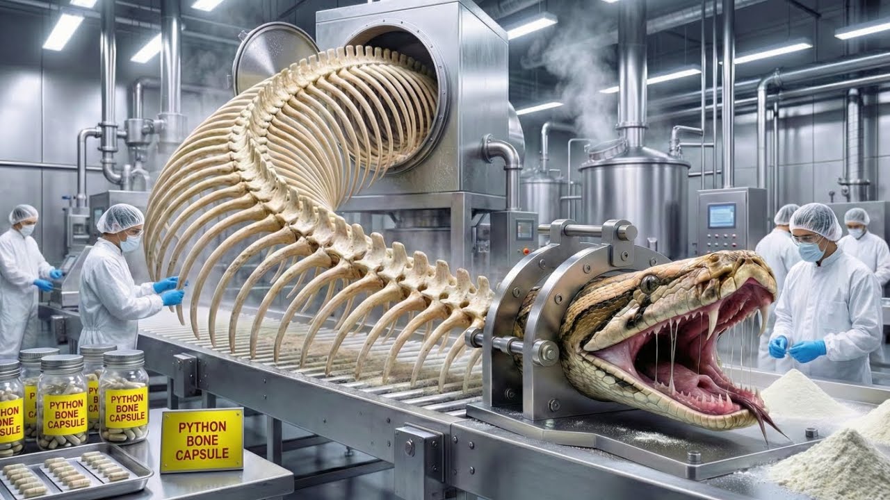 Inside the Snake Skeleton Factory – Full Process How Luxury Capsules Are Made