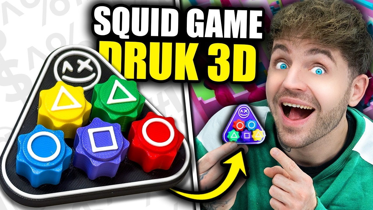 Zrobiłem GADŻETY z SQUID GAME 2 z Drukarki 3D!