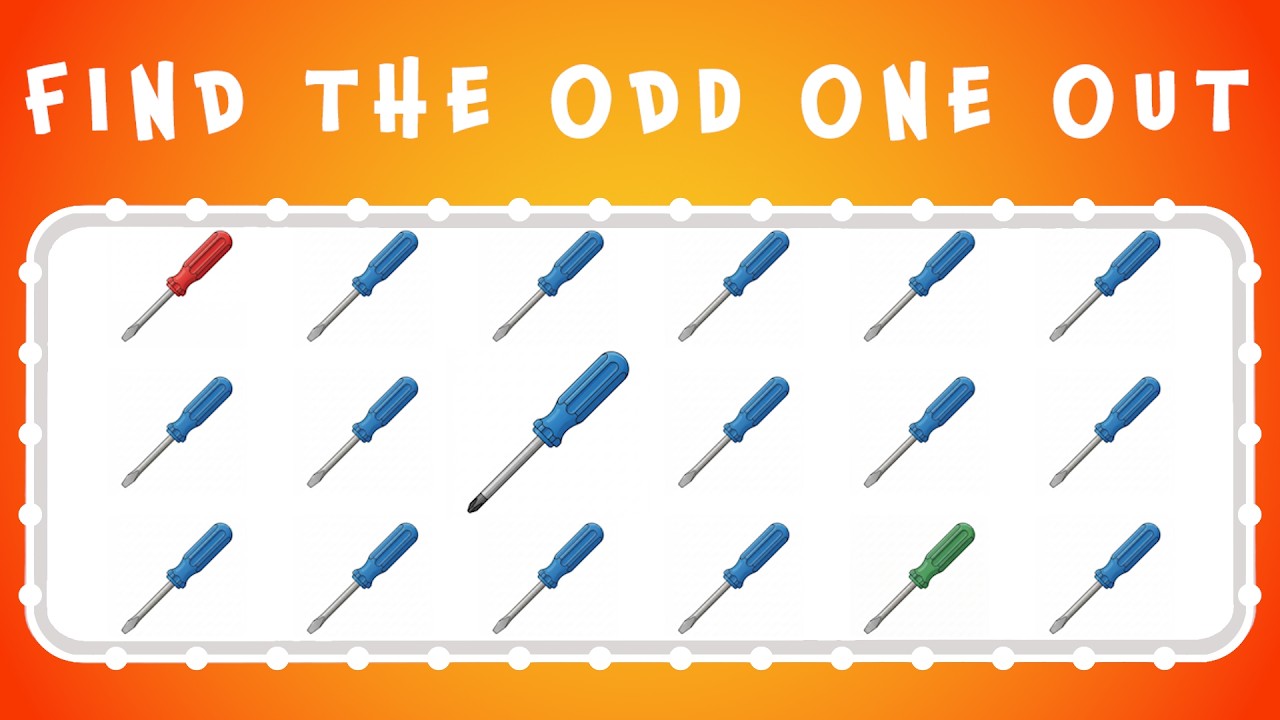 Find the Odd One Out: 20 Levels Challenge! 🧠 (#6)