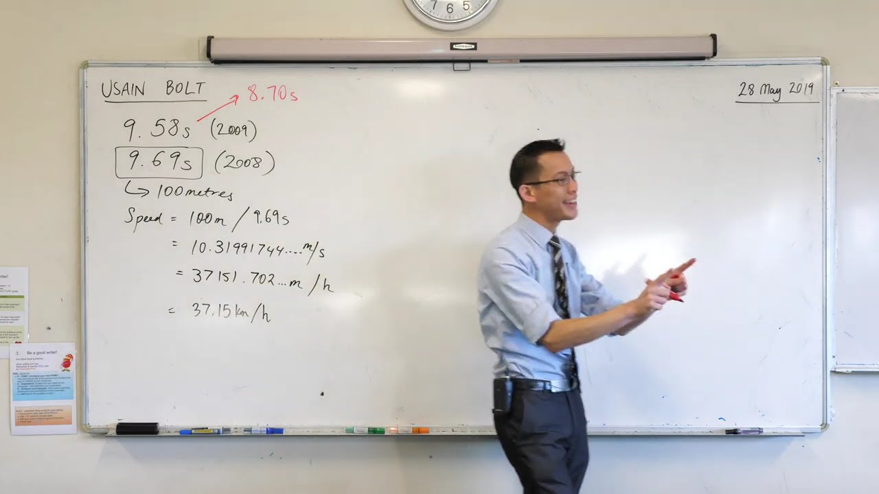 Пролог к ​​исчислению (1 из 5: Как быстро бежал Усэйн Болт?)