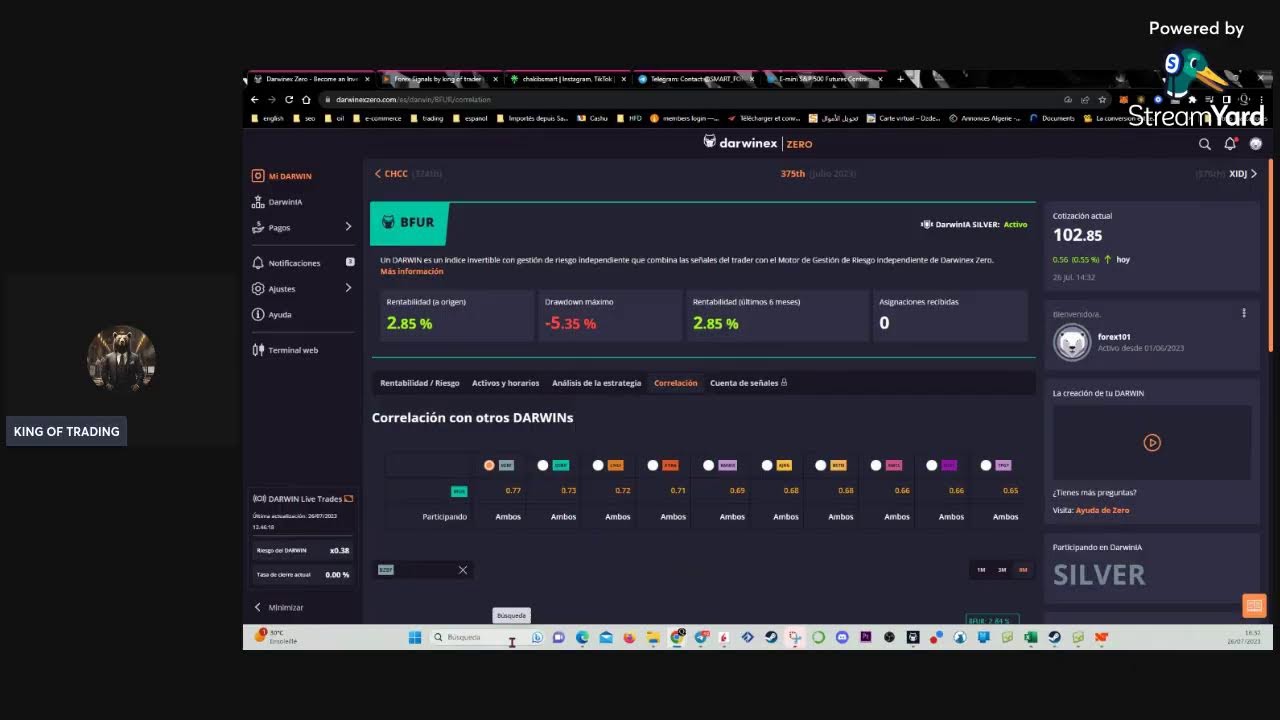seance scalping  sponsoriser avec darwinex