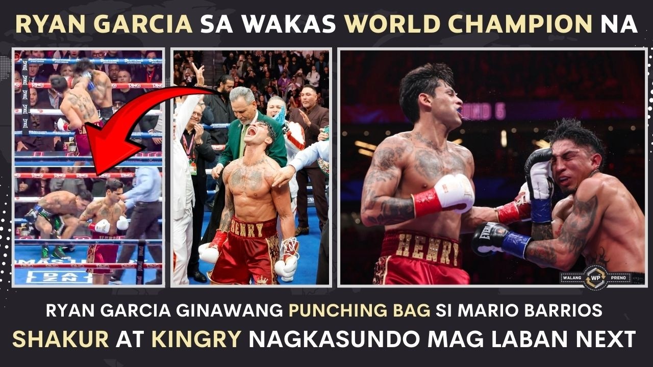 Sa WAKAS Ryan Garcia World Champion na | Ginawang PUNCHING BAG si Mario Barrios | Shakur Next na