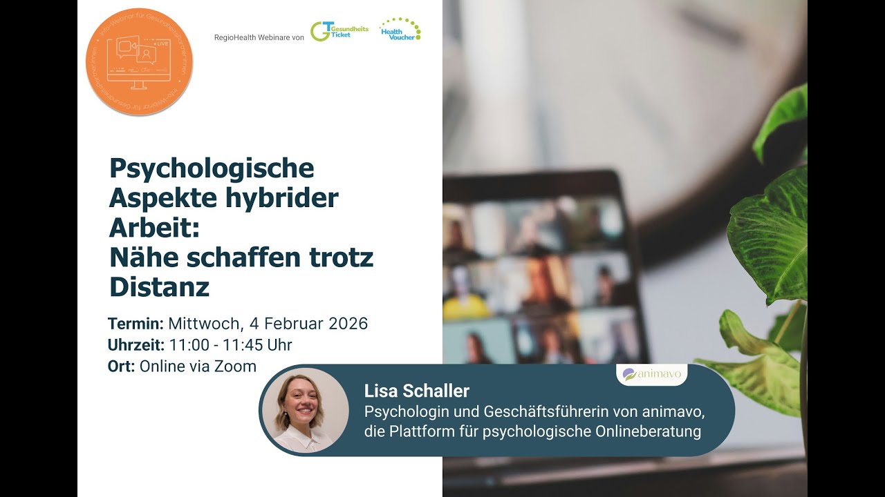 Info-Webinar: Psychologische Aspekte hybrider Arbeit