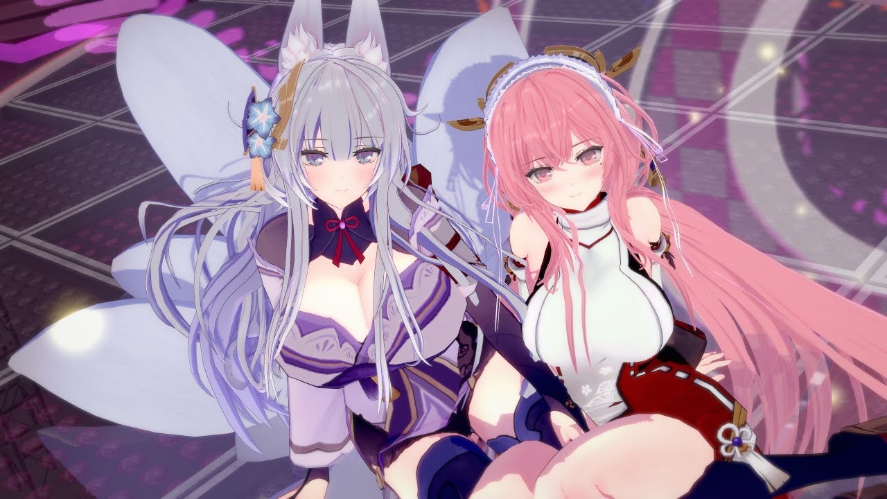 【アズレンMMD】稲妻風信濃・パーシュース「オツキミリサイタル」【アズールレーン/AzurLane/碧蓝航线/벽람항로/KKVMD/4K/60FPS】