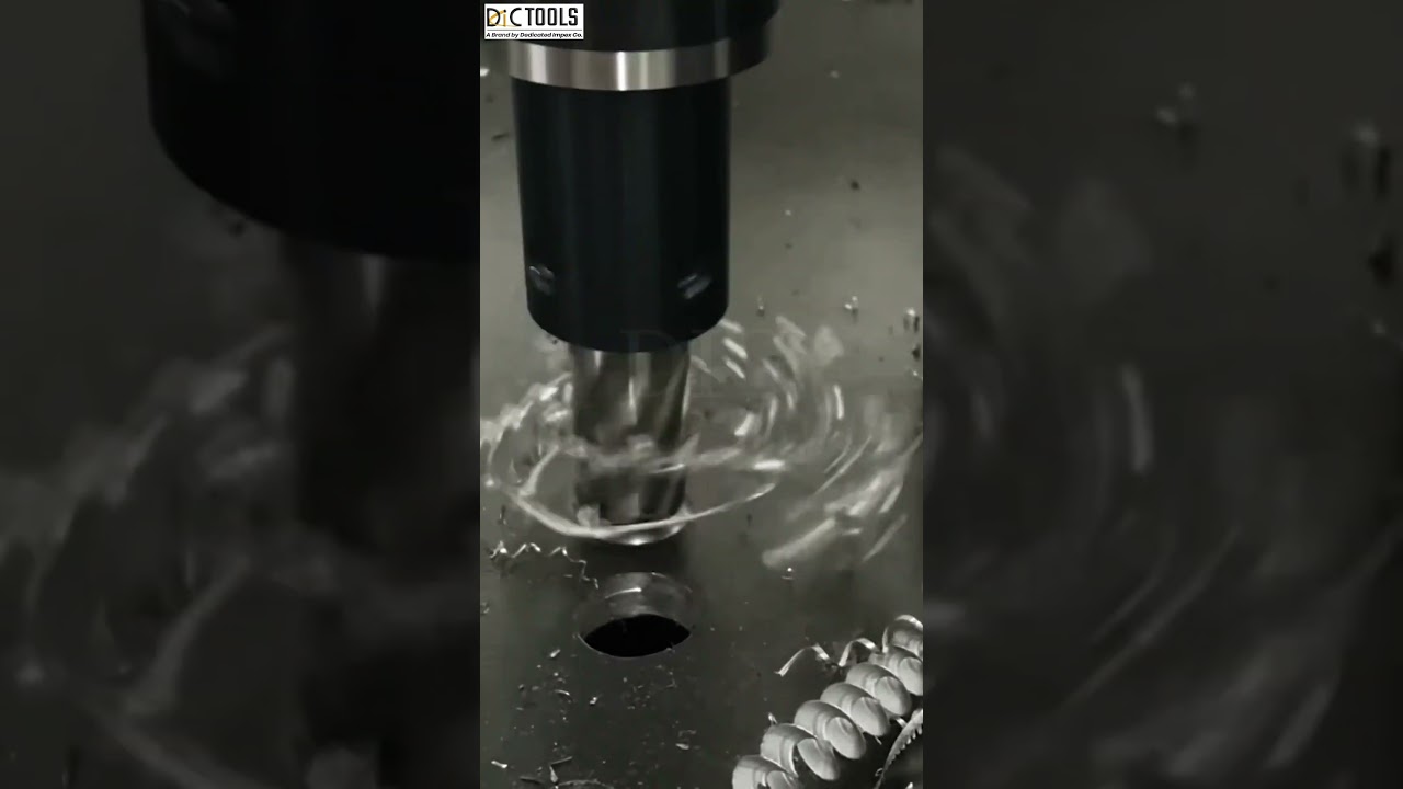 Drilling with annular cutter in steel 🔥🔥 #viral #short #cnc #woodworking #metalworking