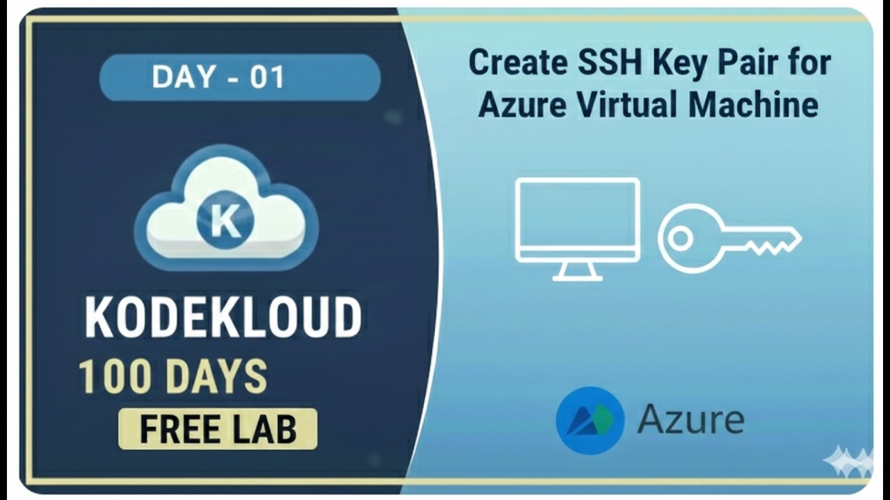 Day-01 of 100 Days || How to create key pairs for azure virtual machine.