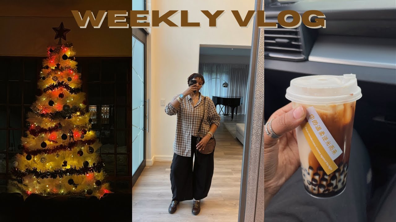 weekly vlog | lunch date, Christmas decor, shopping & more!