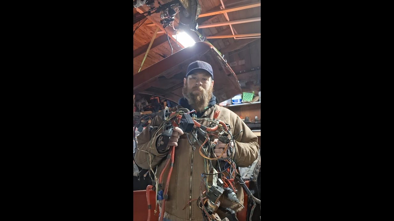 Removing the Ol F100 wiring harness