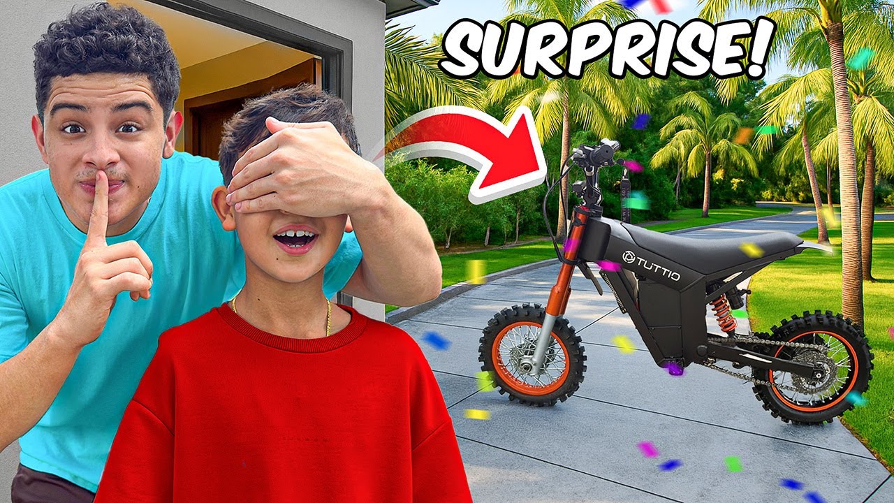 I Surprised My Brother With a New Bike!