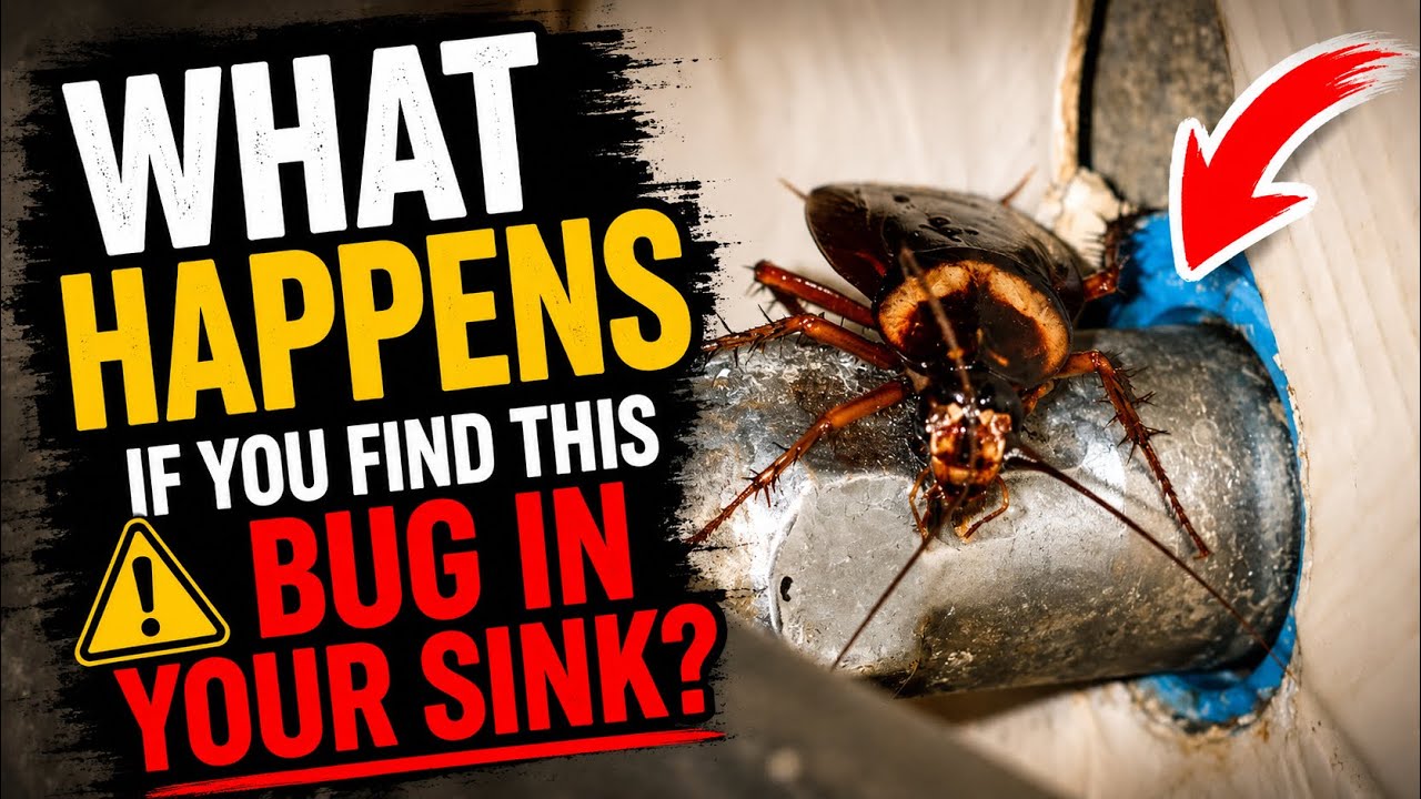 What Happens If You Find This Bug In Your Sink?